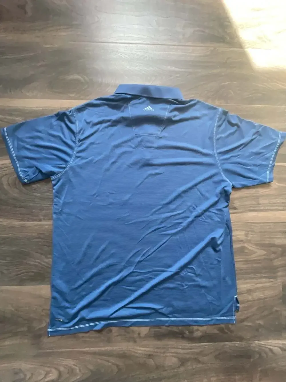 Adidas Golf ClimaCool Performance Polo Shirt Blue Size Large